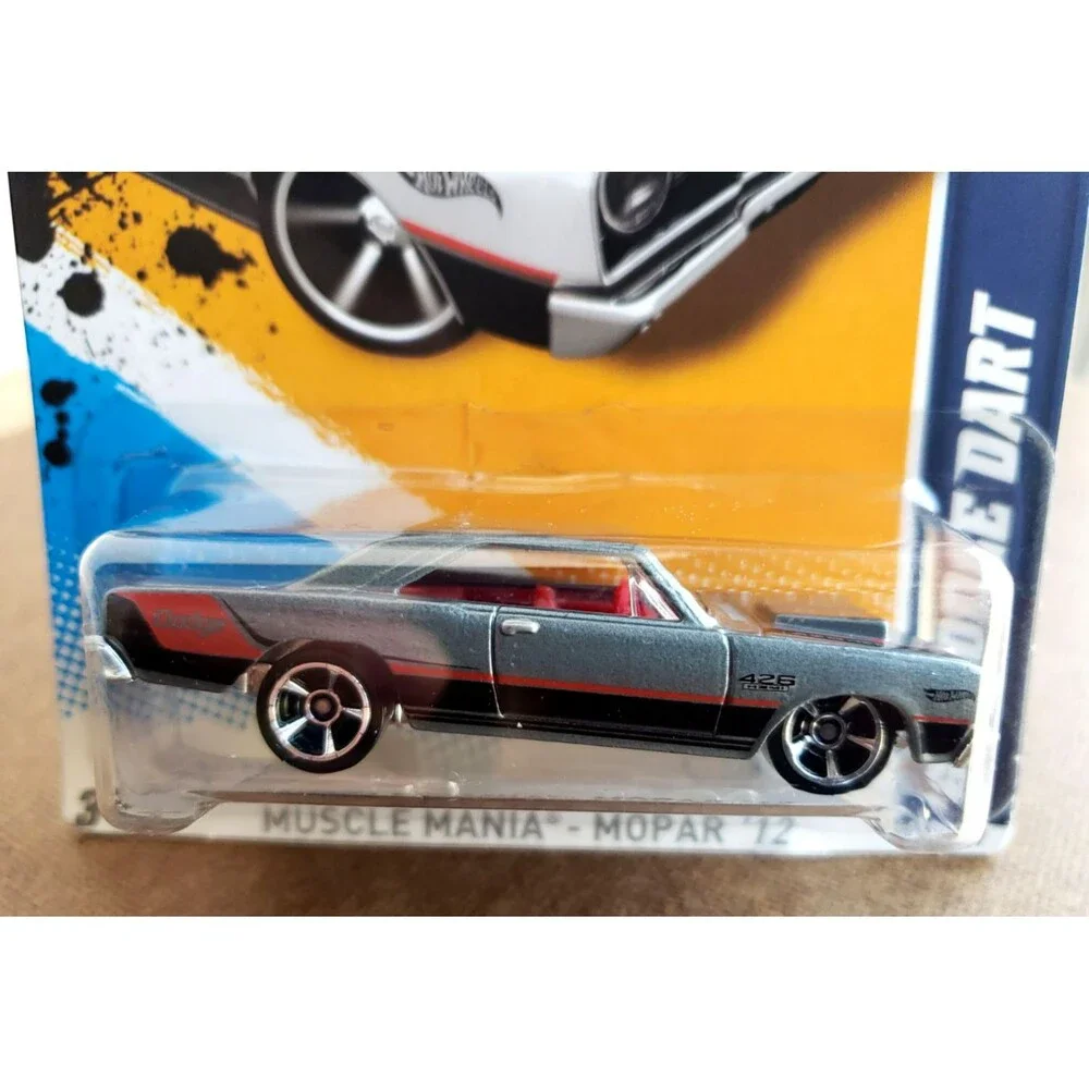 2012 Hot Wheels '68 DODGE DART Metalflake Gray Muscle Mania Mopar '12 01/10 1:64